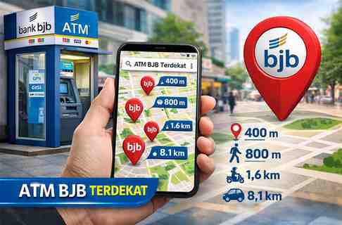 ATM BJB Terdekat dalam Jarak 400 M, 800 M, 1,6 KM dan 8,1 KM