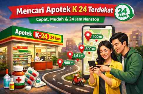 Apotek K 24 Terdekat dalam Jarak 400M, 800M, 1,6KM dan 8,1KM