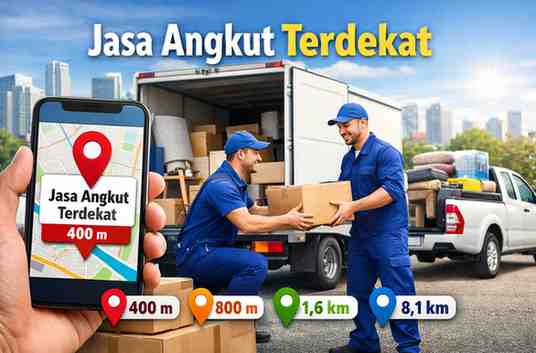 Jasa Angkut Terdekat dalam Jarak 400M, 800M, 1,6KM - 8,1KM