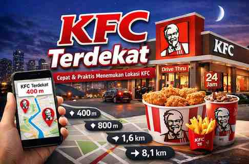 KFC Terdekat dalam Jarak 400M, 800M, 1,6KM dan 8,1KM