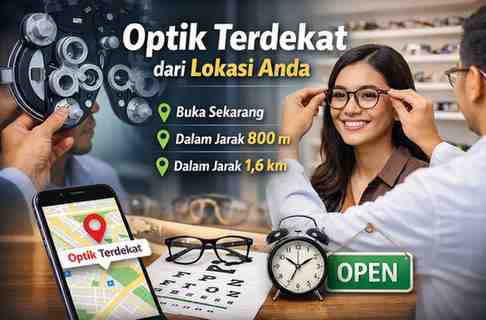 Optik Terdekat dalam Jarak 400M, 800M, 1,6KM dan 8,1KM