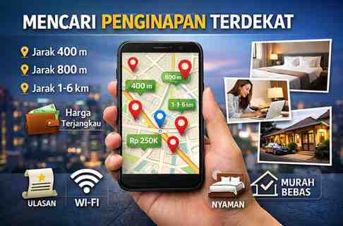 Penginapan Terdekat dalam Jarak 400-800 Meter