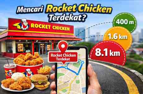 Rocket Chicken Terdekat dalam Jarak 400M, 800M, 1,6KM - 8,1KM