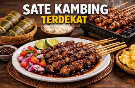 Sate Kambing Terdekat dalam Jarak 400M, 800M, 1,6-8,1KM