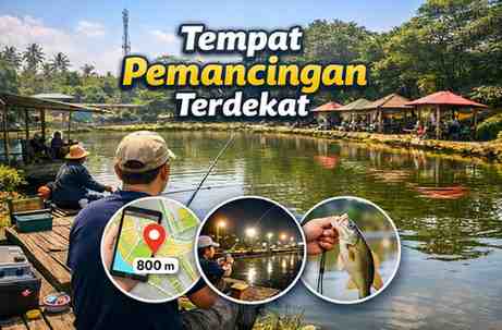 Tempat Pemancingan Terdekat dalam Jarak 800m, 1,6-8,1km